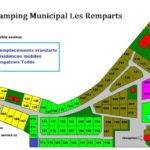 Plan Camping municipal Les Remparts