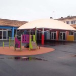 Le préau de l'école