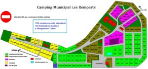 Plan Camping municipal Les Remparts