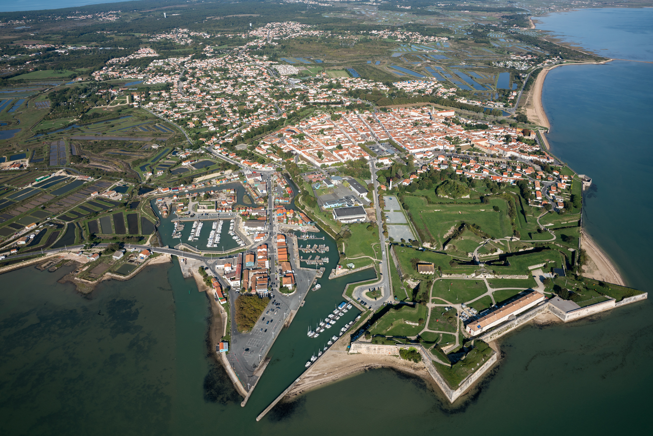 Vue aérienne du Château d'Oléron