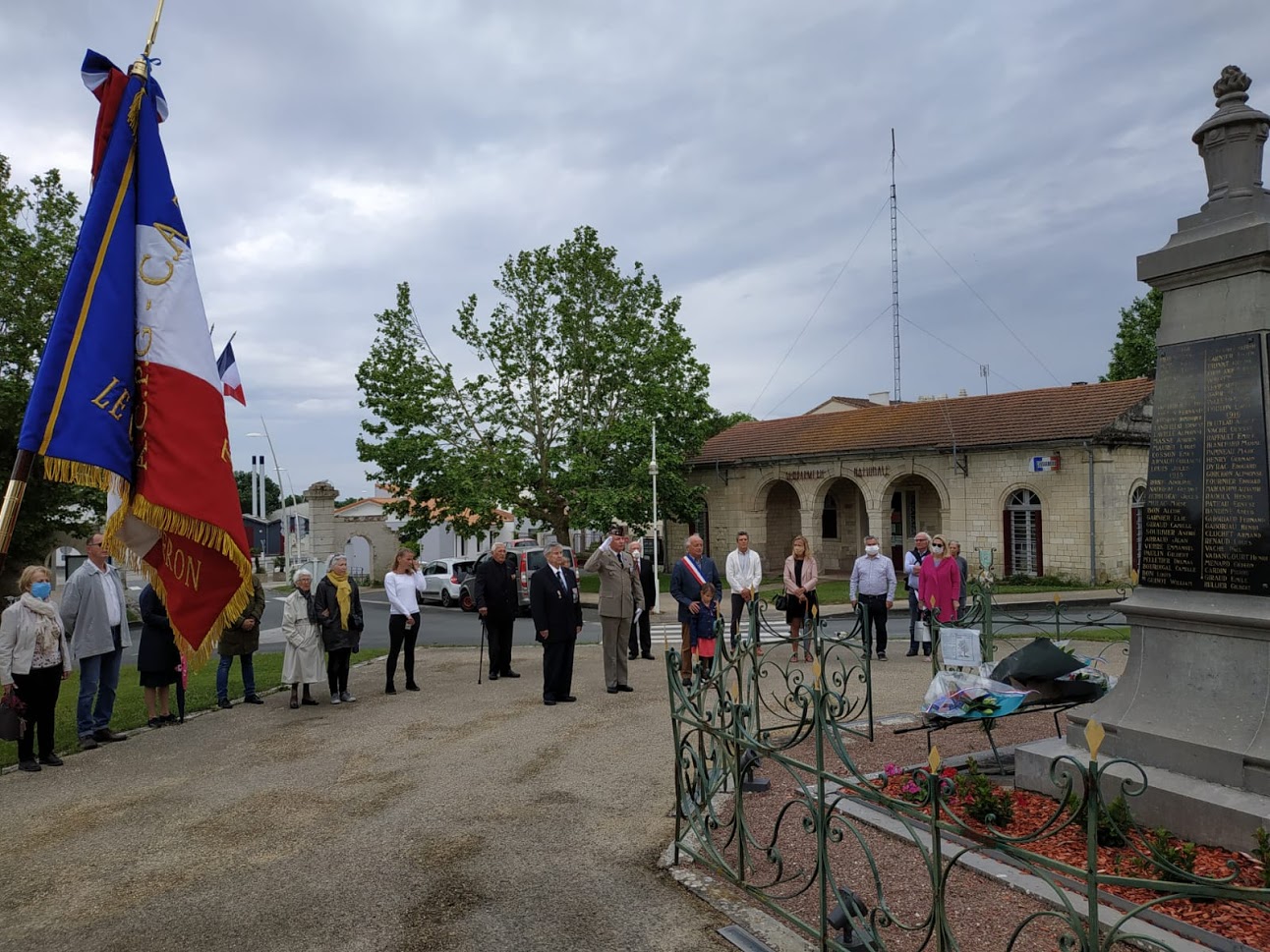 Cérémonie du 8 mai 2020 – Mairie Le Château d'Oléron