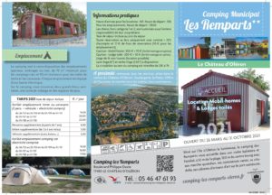Dépliant 2021 du Camping des Remparts