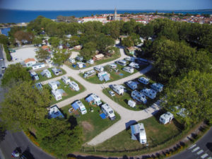 Vue aérienne Camping municipal Les Remparts - Le Château d'Oléron