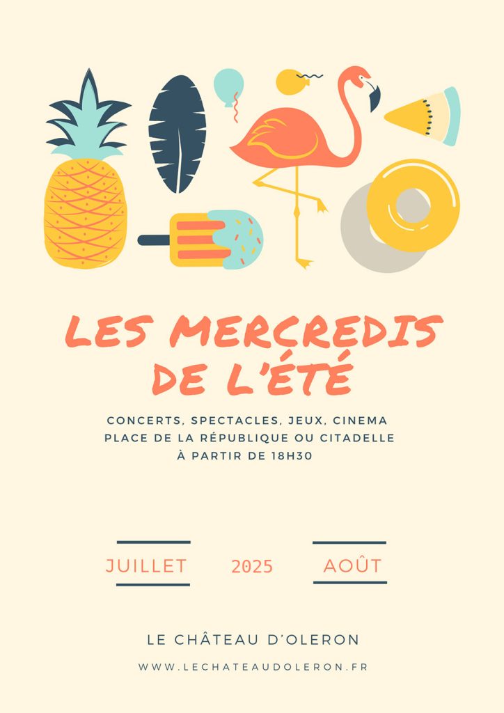🎉 Les Mercredis d’Été au Château d’Oléron 🎶