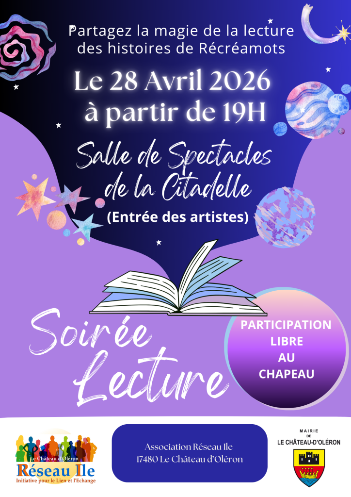 Mardi 28 avril à partir de 19h Soirée lecture