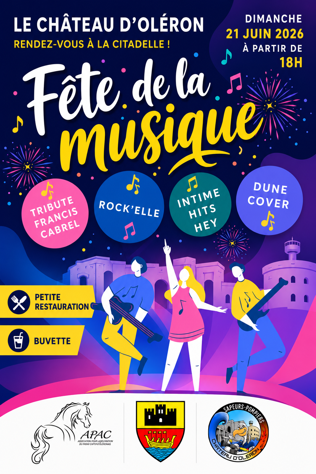 Fête de la Musique à la citadelle le dimanche 21 juin